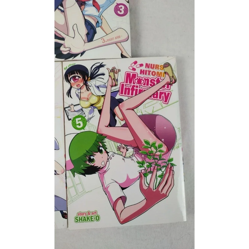 Nurse Hitomi's Monster Infirmary Manga Vol. 1- 5 English Soft Back Books